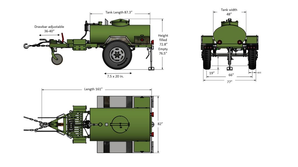 400 gallon water trailer